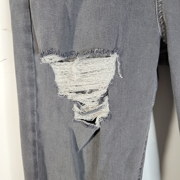 Womans Top Shop Moto Tall Jeans 30 x 36 Gray Jamie Skinny - Picture 5 of 11